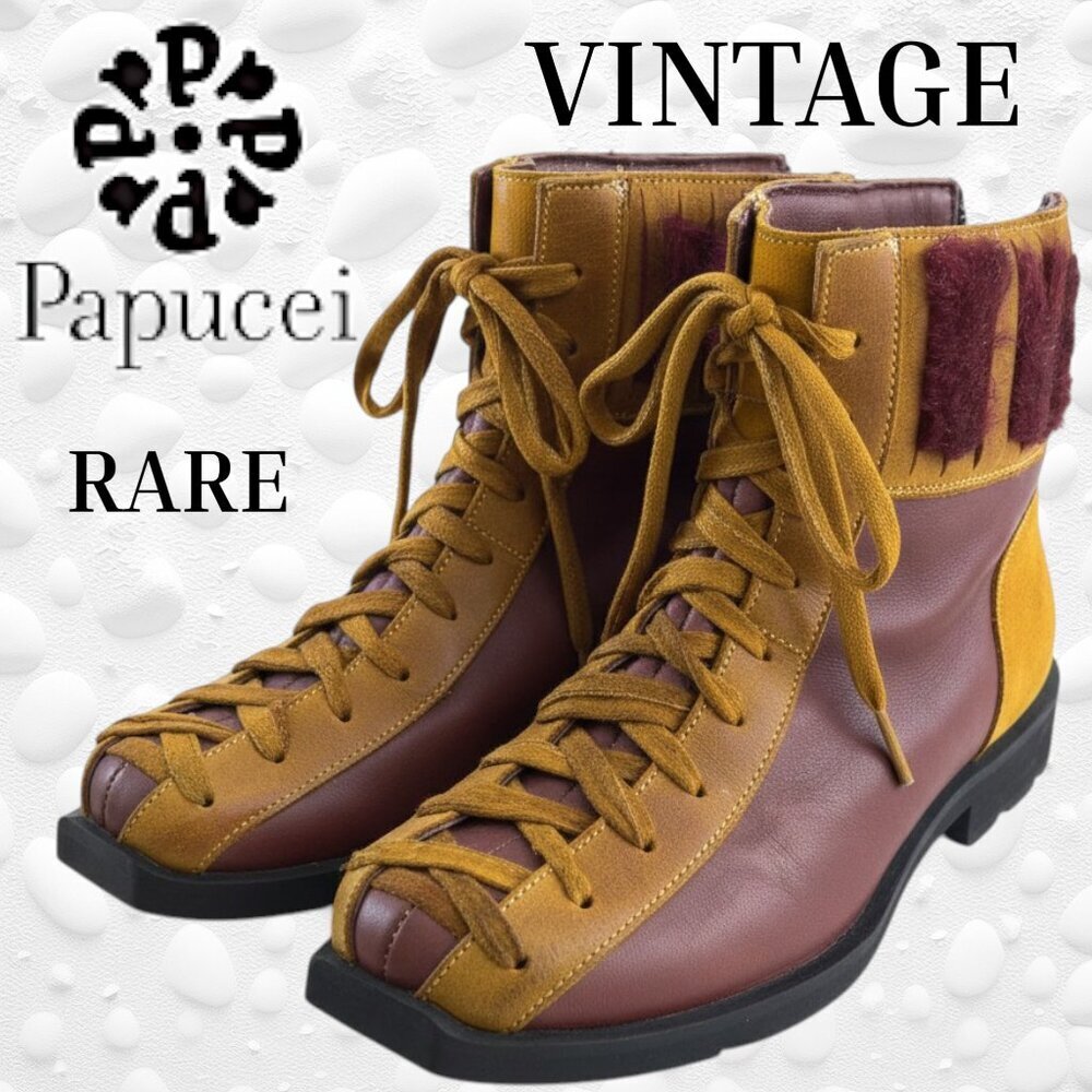 RARE FIND ALERT! Vintage PAPUCEI Boots Size 38 (8)